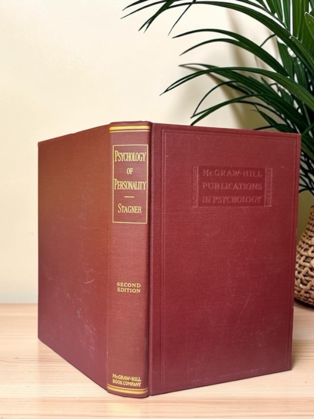 Vintage 1948 Psychology of Personality Ross Stagner 2nd Edition Hardcover